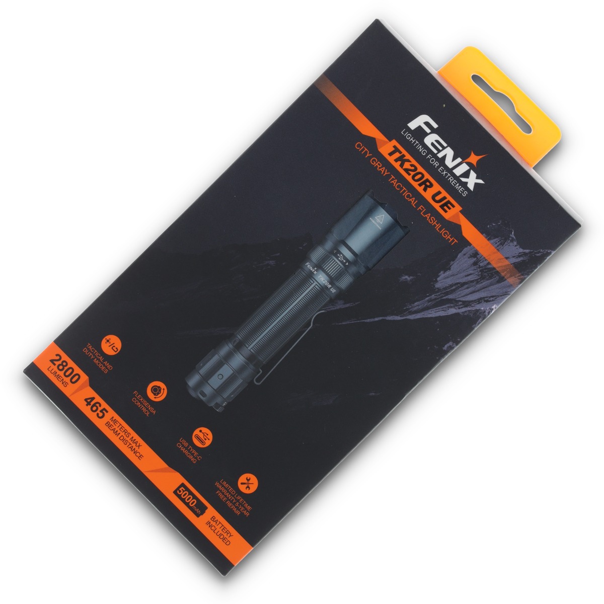 Fenix TK20R UE Flashlight City Gray 2800 Lumens 6 Settings FENTK20RUECG View 25