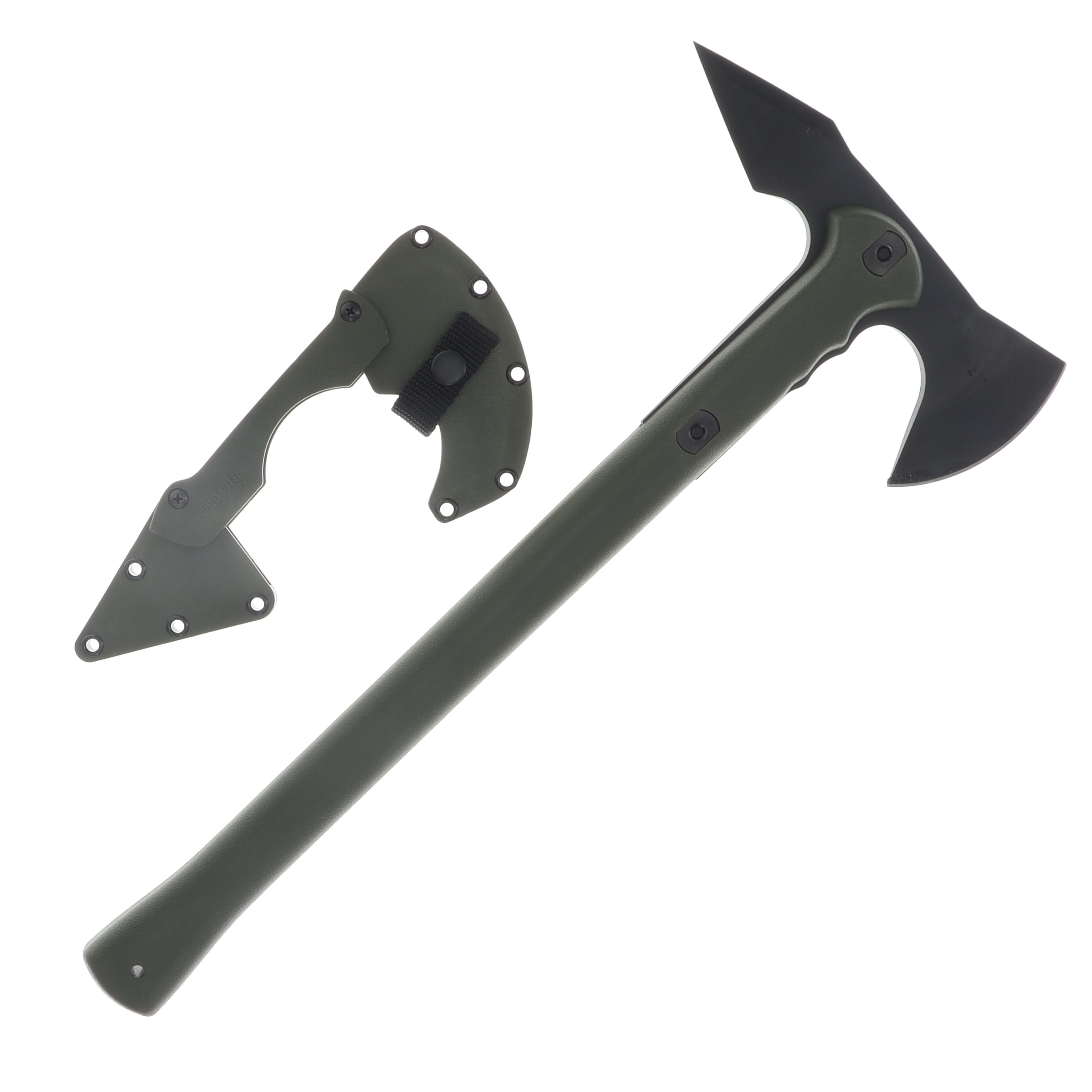 Cold Steel Trench Hawk Axe OD Green Handle CS90PTHG View 2