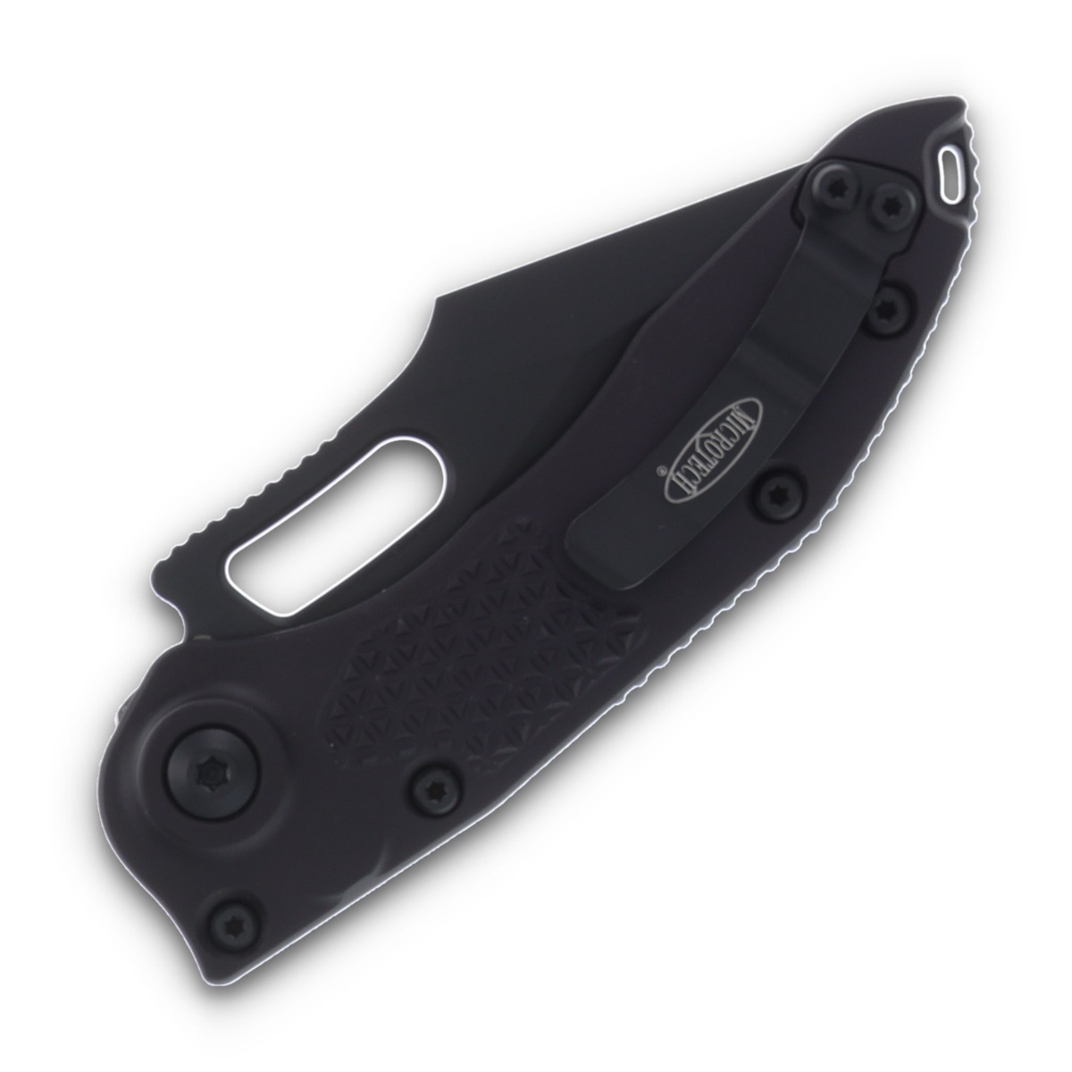 Microtech Stitch-A Out-the-Side Automatic Knife Tactical Black M390MK/Aluminum AUMT1691T View 4