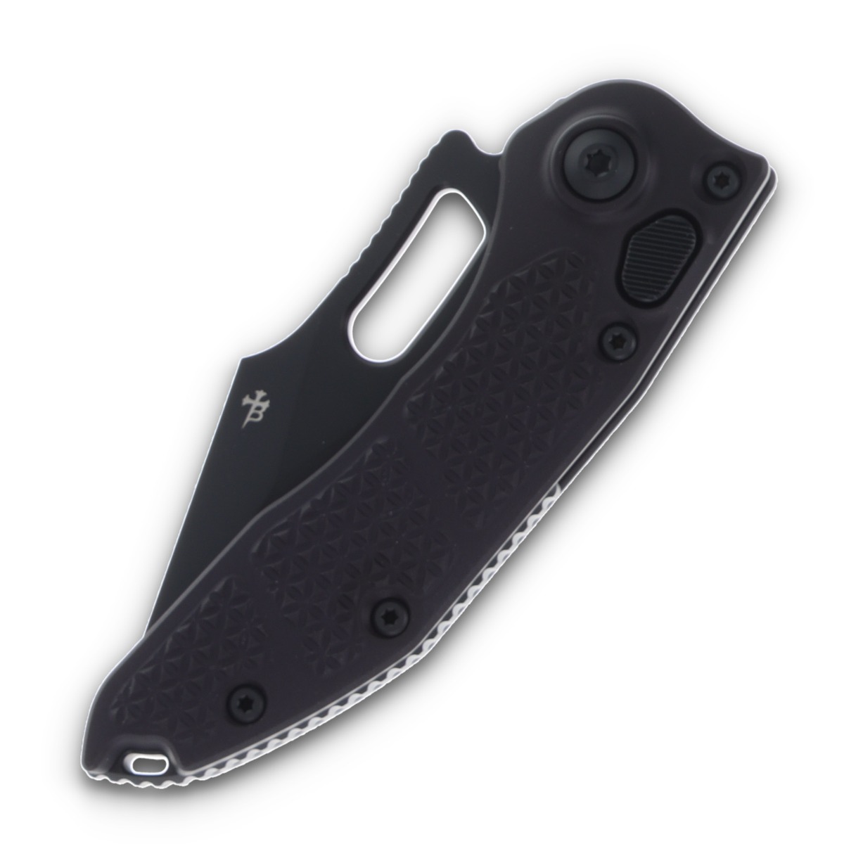 Microtech Stitch-A Out-the-Side Automatic Knife Tactical Black M390MK/Aluminum AUMT1691T View 3