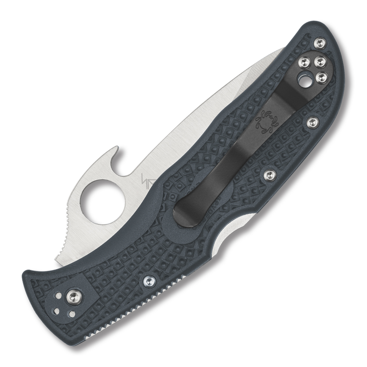 Spyderco Endela Emerson Gray 3.41 Inch Plain Satin Spear Point SPC243PGYW View 2