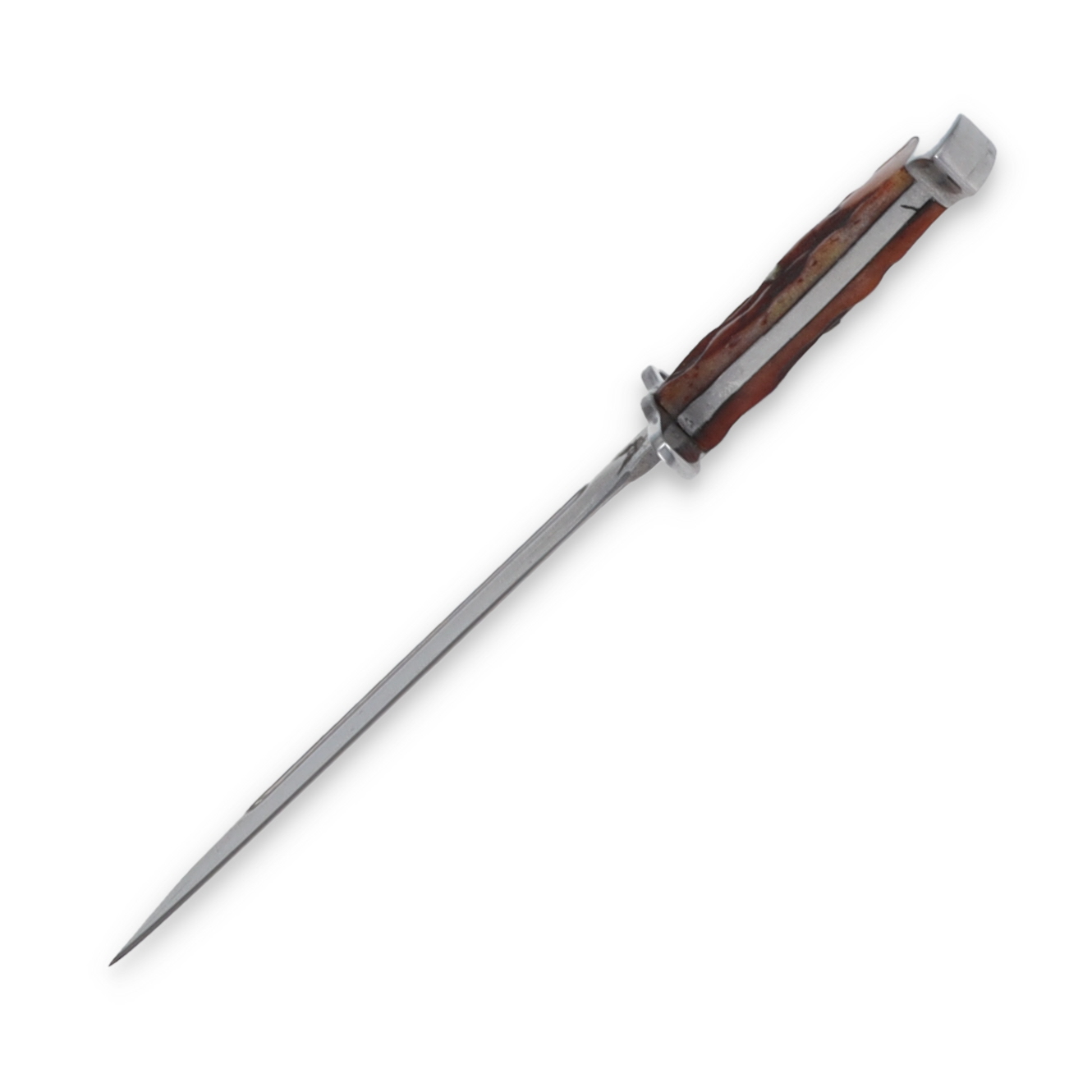 Combat Ready Mini M1 Bayonet Brown Stag Bone 2.75in Plain Mirror Bayonet CBR349 View 3