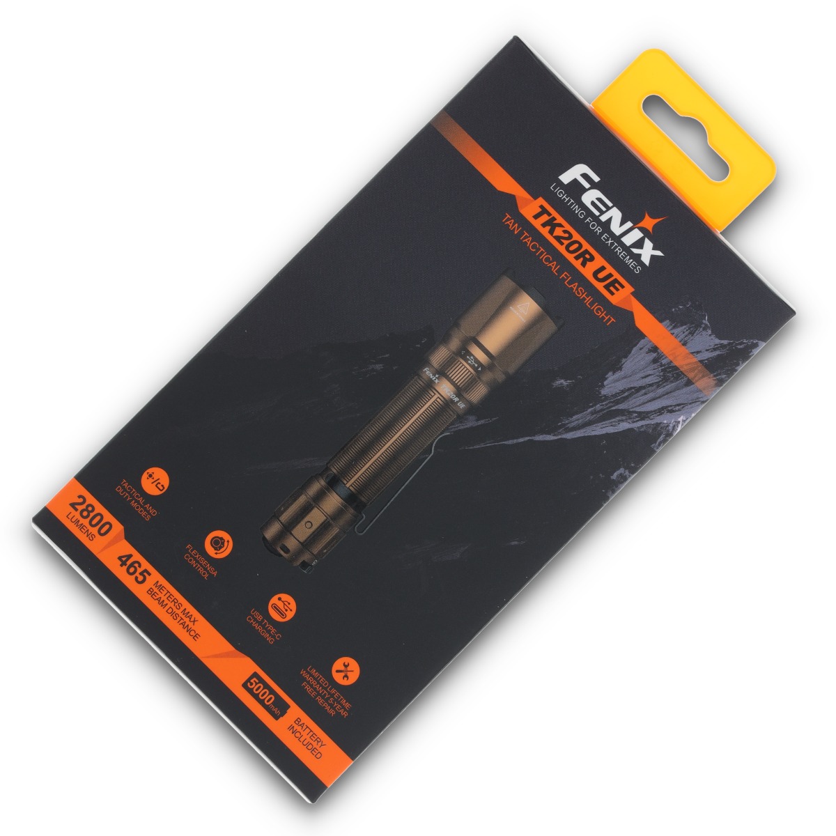 Fenix TK20R UE Rechargeable Flashlight Sand 2800 Lumens 5 Settings FENTK20RUEMS View 23