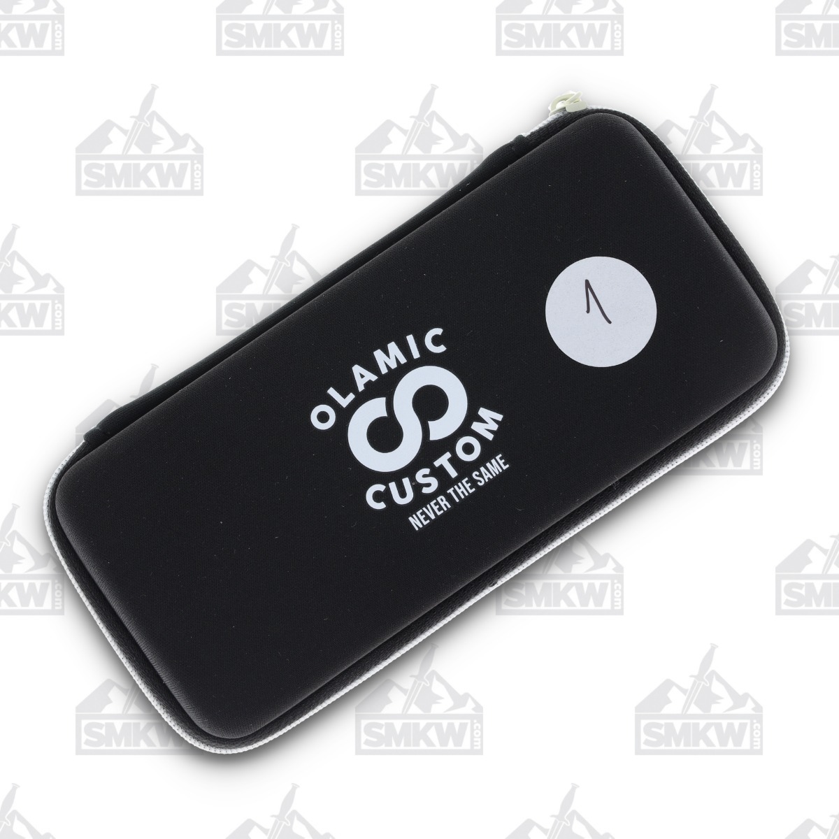 Olamic Busker Largo Framelock Folding Knife 006-L (Satin Magnacut, Toxic Storm FatCarbon/Neontropic) BCF006L View 13