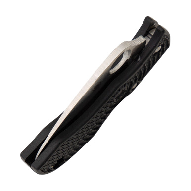 Spyderco Manbug Folding Knife 1.91in Satin Plain Wharncliffe Blade SPMBKWP View 6