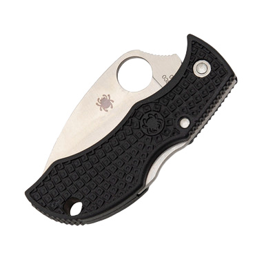 Spyderco Manbug Folding Knife 1.91in Satin Plain Wharncliffe Blade SPMBKWP View 5