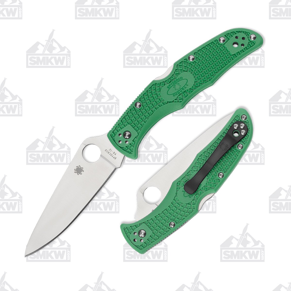 Spyderco Endura 4 Folding Knife Green FRN SPC10FPGR View 1