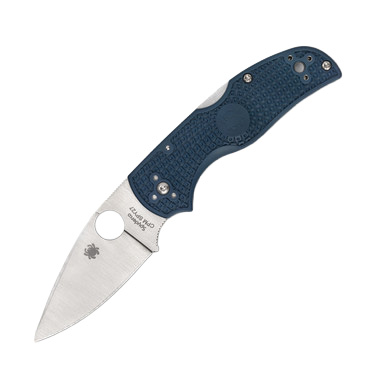 Spyderco Native 5 Folding Knife Cobalt Blue 2.95 Inch Plain Leaf SPC41PCBL5 View 2