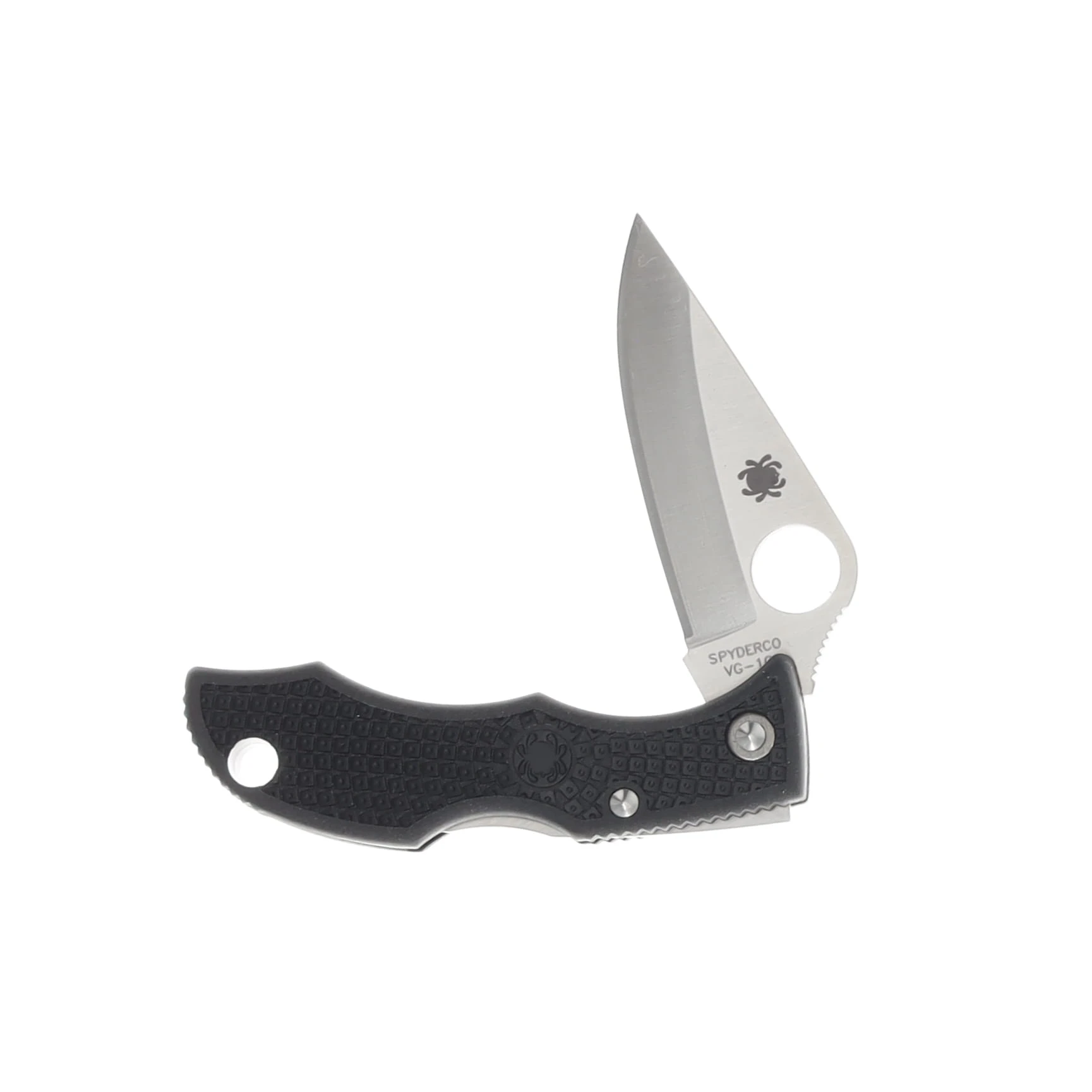 Spyderco Ladybug 3 Folding Knife Black FRN 1.9in Satin Plain Blade SPLBKP3 View 3