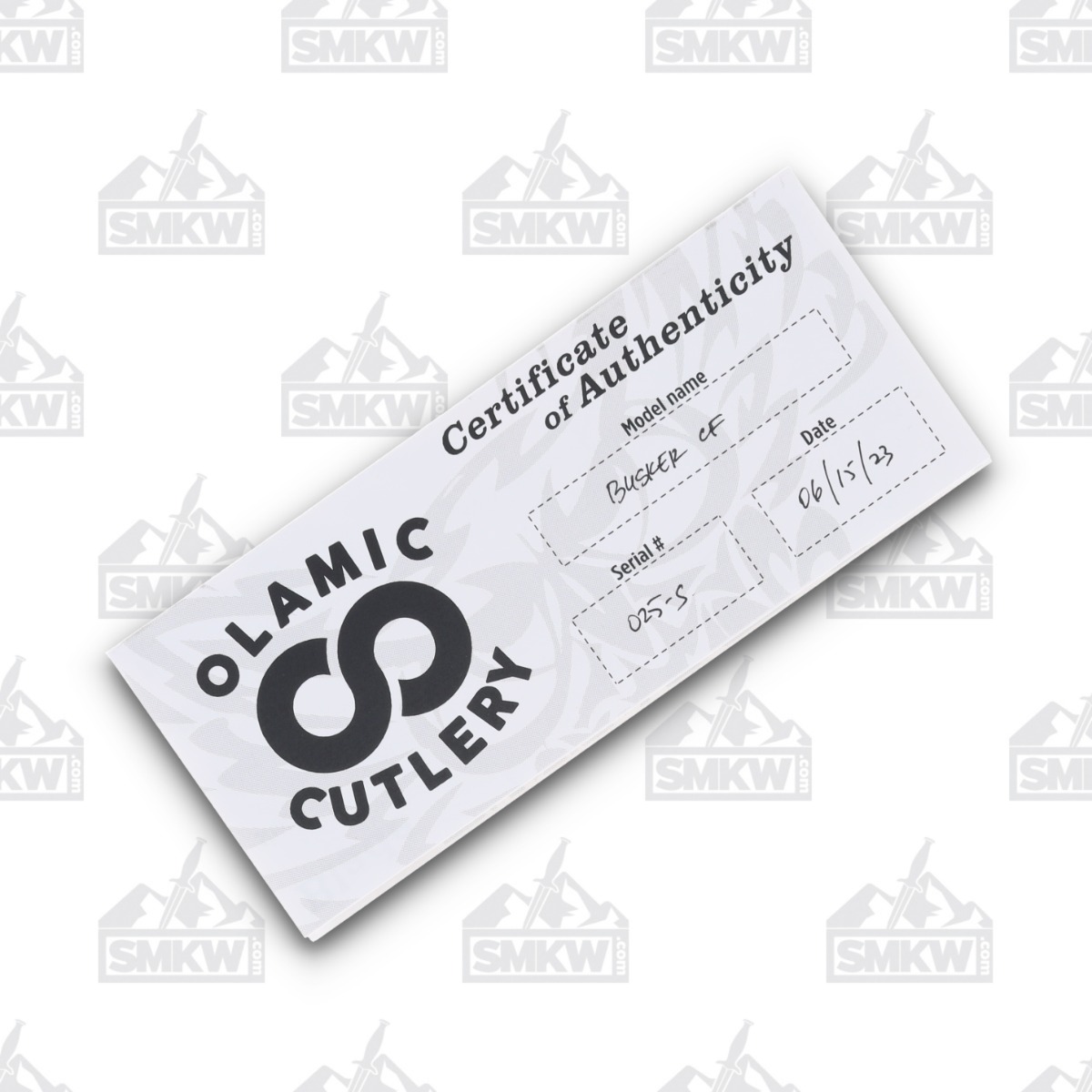 Olamic Busker Semper Folding Knife 025-S Satin Magnacut/Lava Flow FatCarbon BCF025S View 11