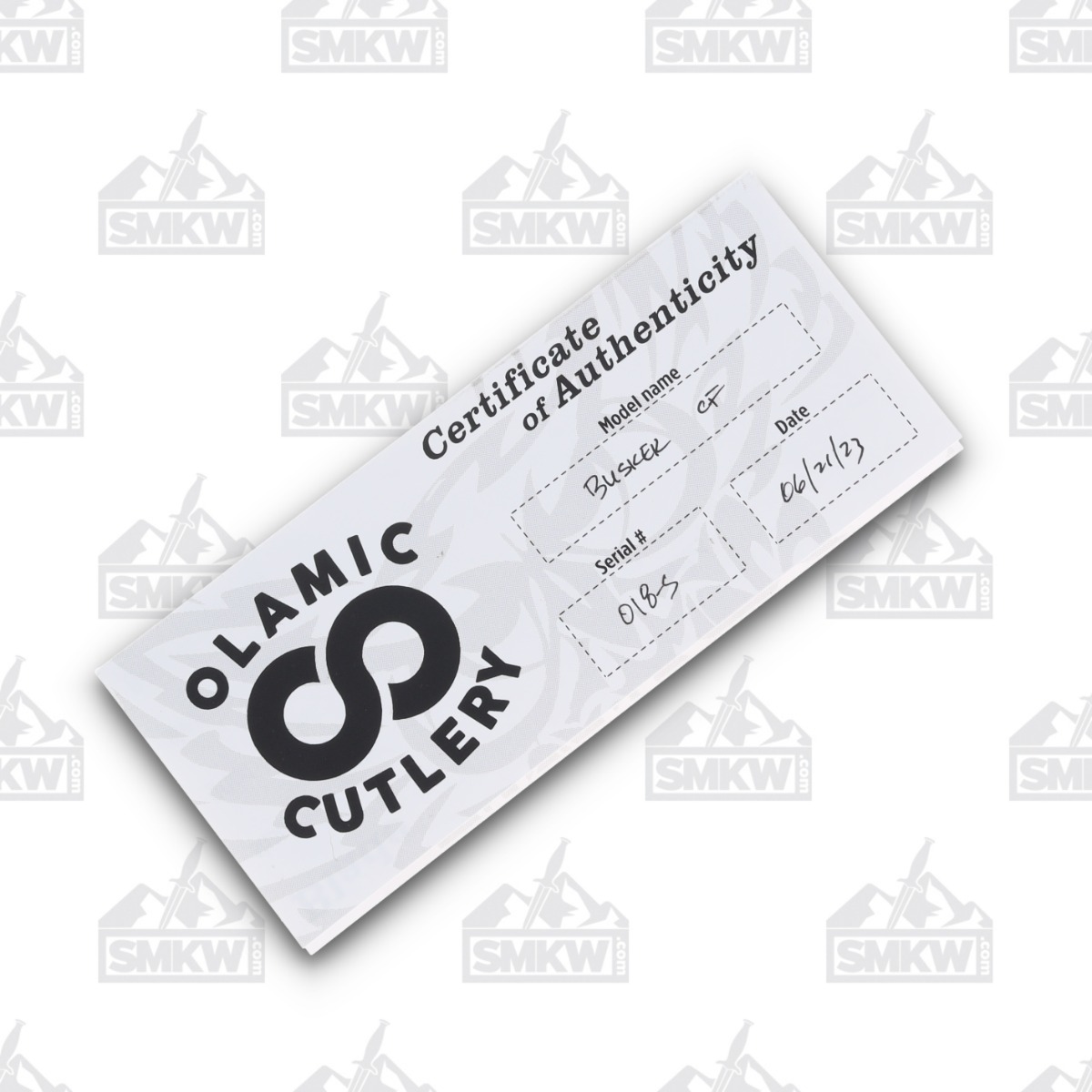 Olamic Busker Semper Framelock Folding Knife 018-S (Satin Magnacut, Arctic Storm FatCarbon/Light Blast) BCF018S View 11