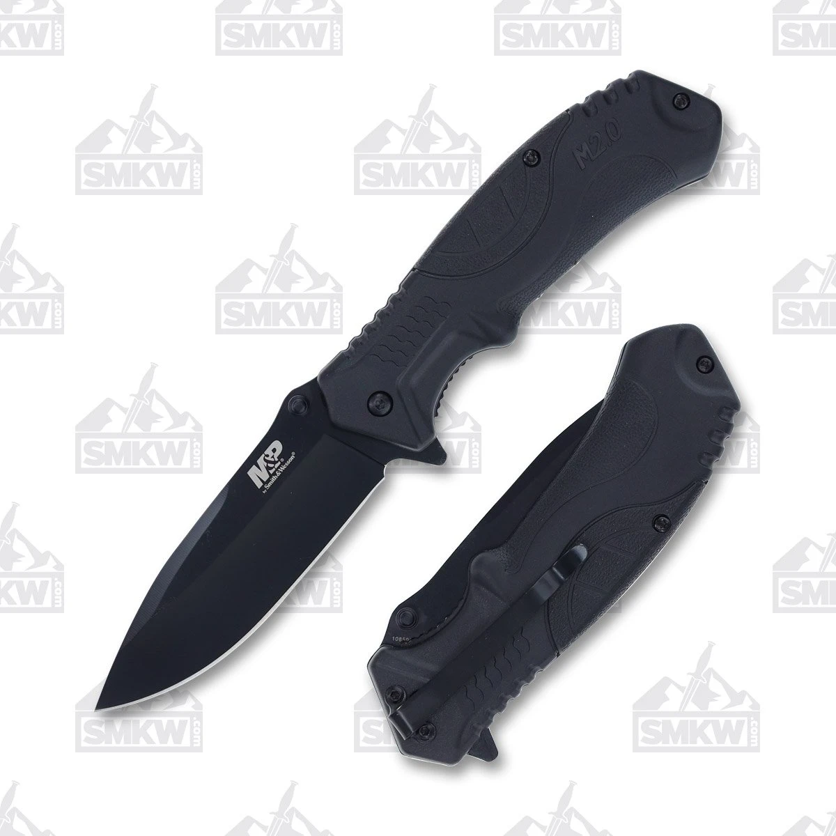 Smith and Wesson M&P M2.0 Ultra Glide Folding Knife 3.5in Black Drop Point Blade 1085912 View 1