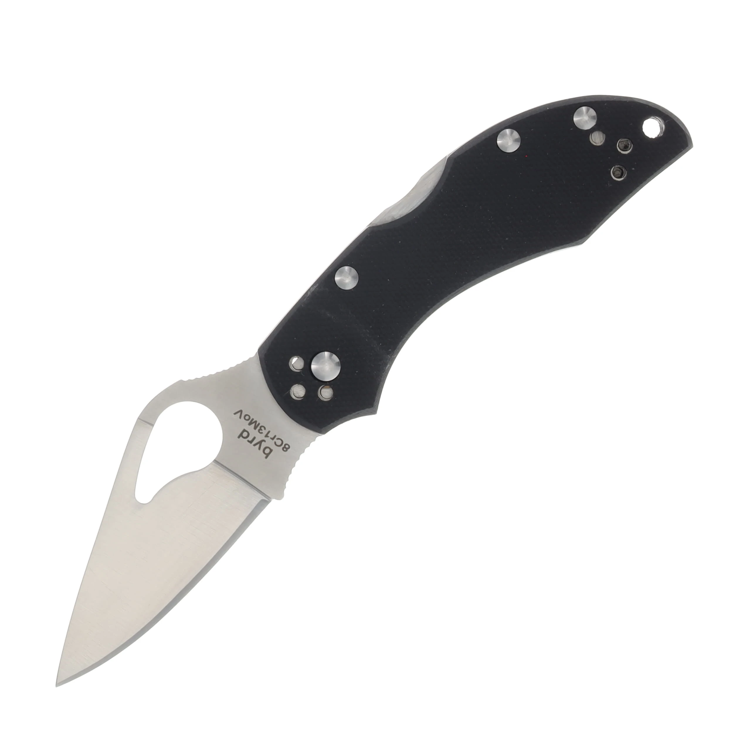 Spyderco Byrd BY10GP2 Robin 2 G10 Folding Knife 2.5in Satin Plain Blade SPBY10GP View 1