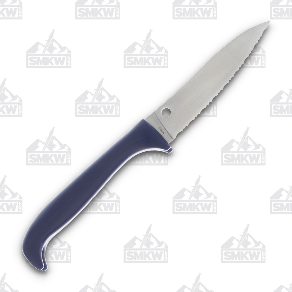 Spyderco Counter Critter Kitchen Knife Purple Serrated SPK21SPR View 2