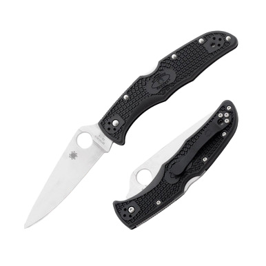 Spyderco Endura 4 Lightweight Folding Knife Black FRN 3.75in Satin Blade SPC10FPBK View 1