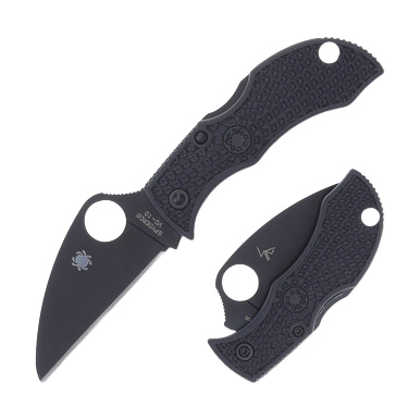 Spyderco Manbug Folding Knife Black Wharncliffe SPMBKWPBK View 1