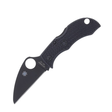 Spyderco Manbug Folding Knife Black Wharncliffe SPMBKWPBK View 2
