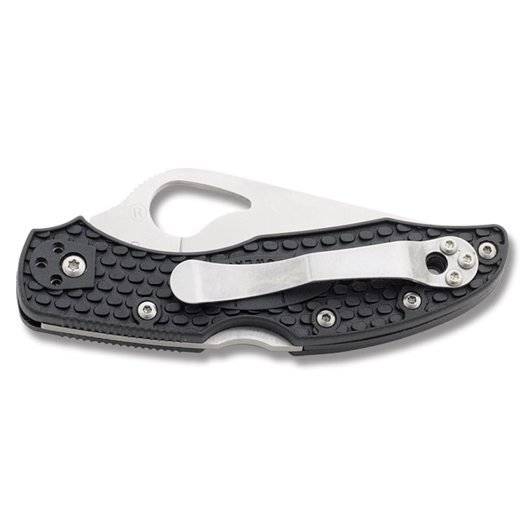 Spyderco Meadowlark 2 2.97 Inch Partially Serrated Satin Clip Point SPBY04PSBK View 2