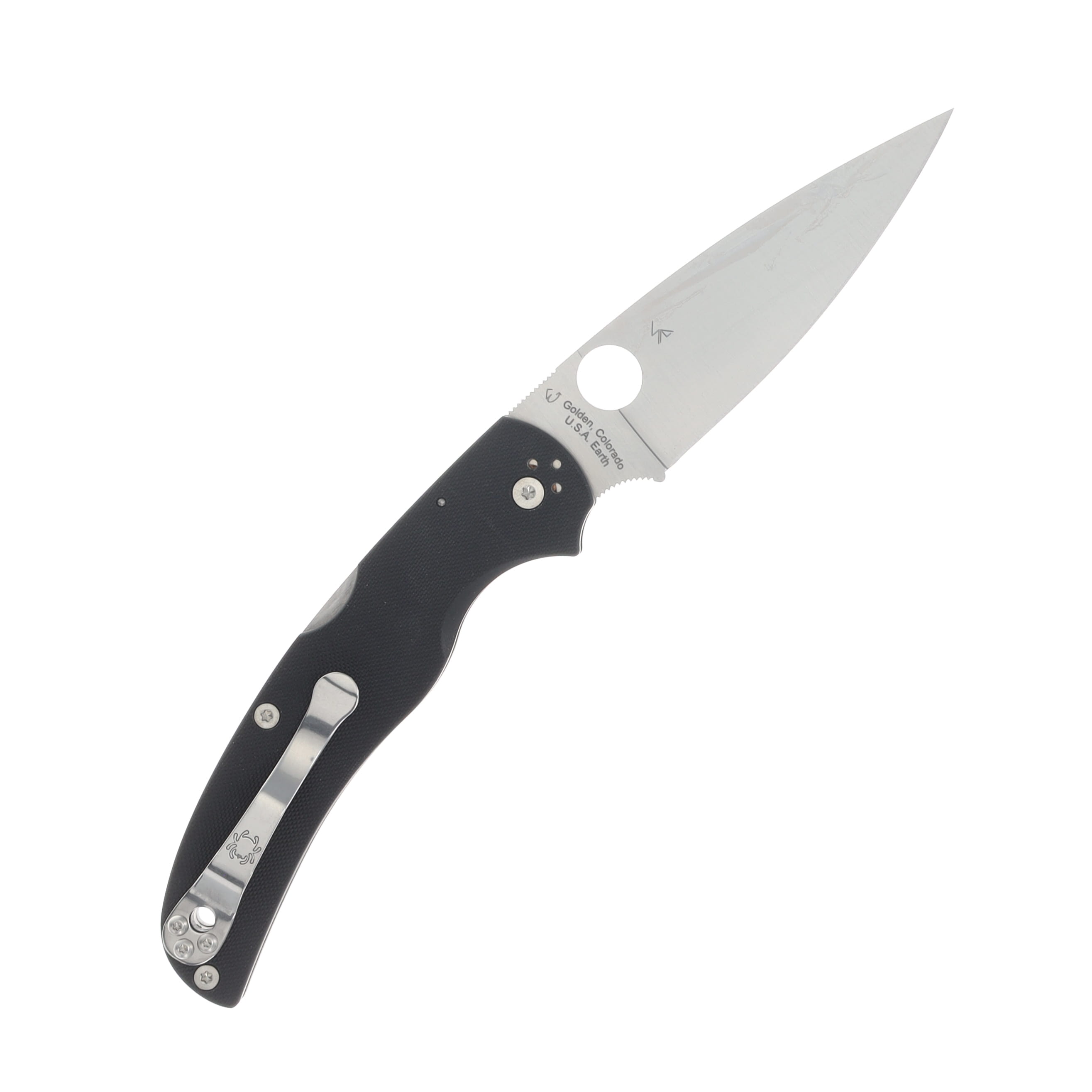 Spyderco Native Chief Folding Knife 4.08 Inch Plain Satin Leaf SPC244GP View 2