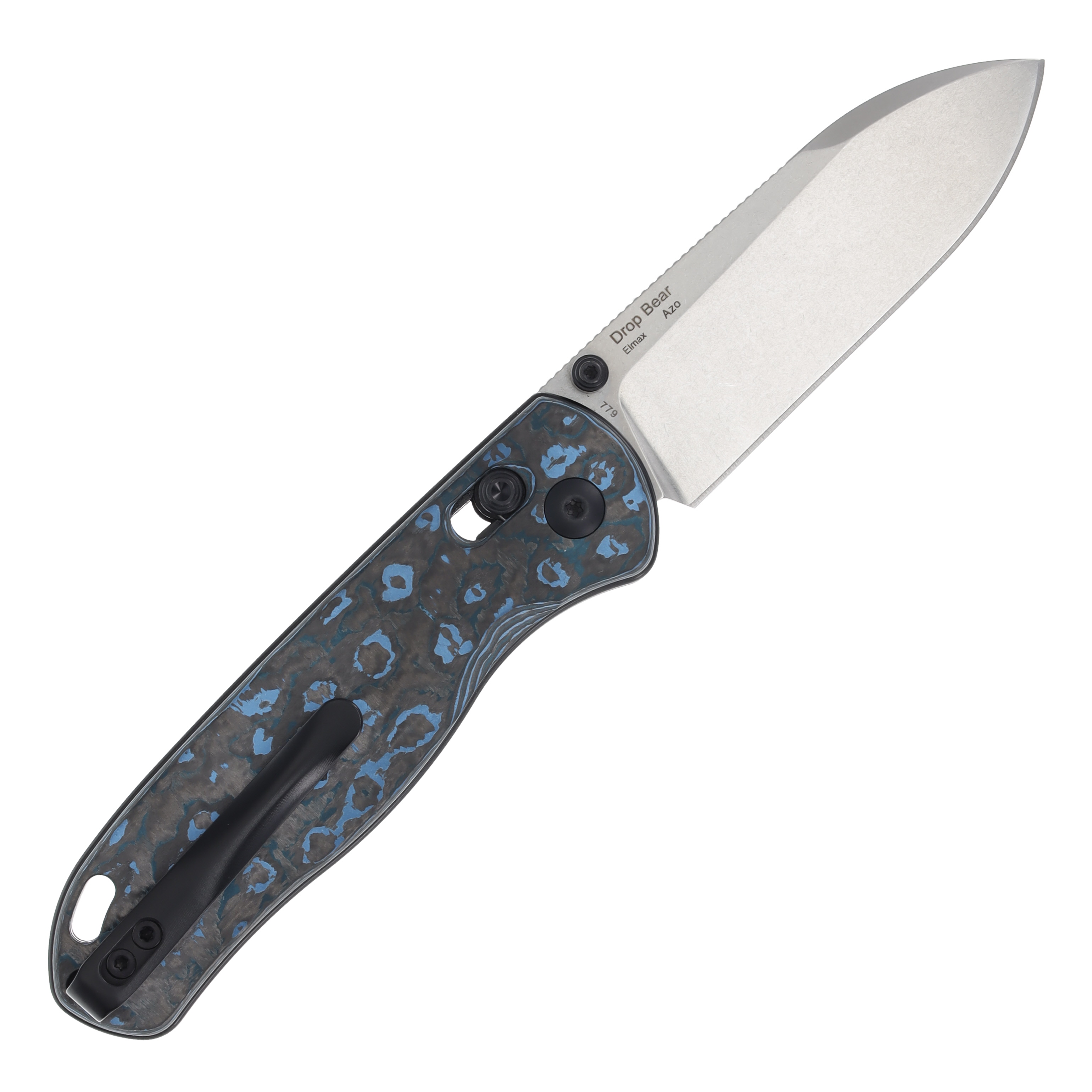 Kizer Drop Bear Azo Design Elmax Blade Clutch Lock Fatcarbon Handle KI3619A2 View 2