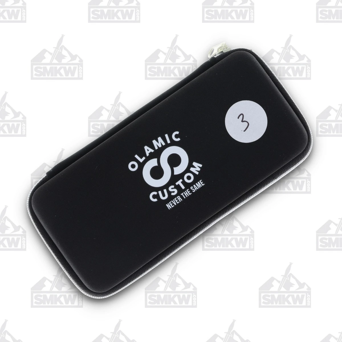 Olamic Busker Largo Folding Knife 023-L Satin Magnacut, White Storm FatCarbon BCF023L View 13
