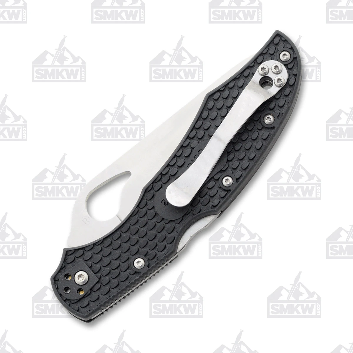 Spyderco Cara Cara 2 3.77 Inch Partially Serrated Satin Clip Point SPBY03PSBK View 3