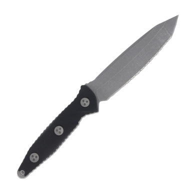 Microtech SOCOM Alpha Fixed Blade Knife (Serrated Apocalyptic T/E, Black) MT11412AP View 2