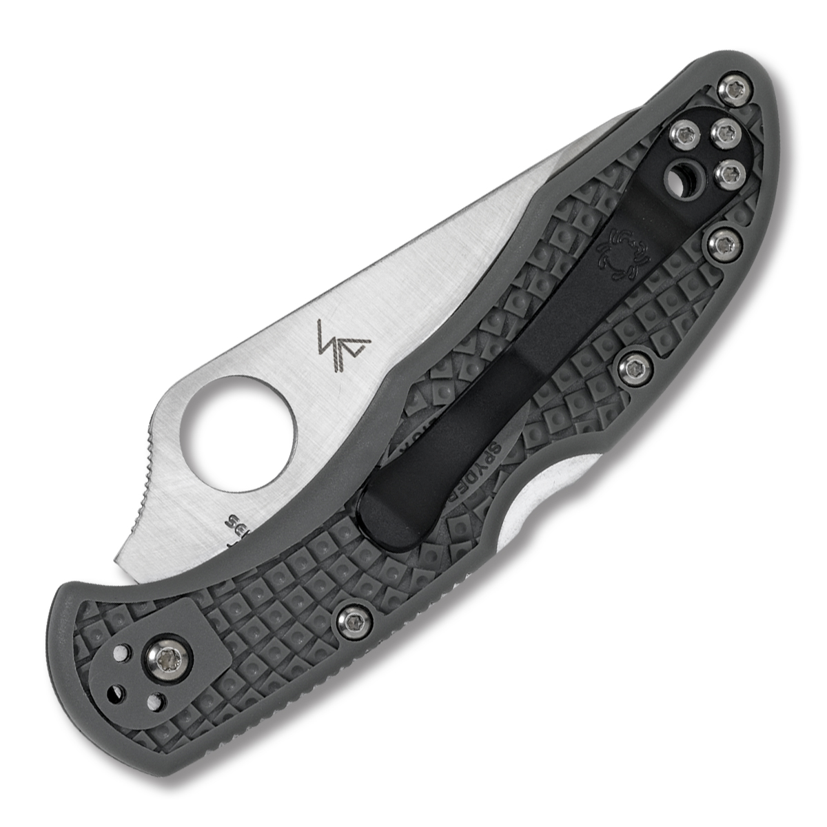 Spyderco Delica 4 Folding Knife Foliage Green FRN 2.9in Part Serrated Blade SPC11PSFG View 2