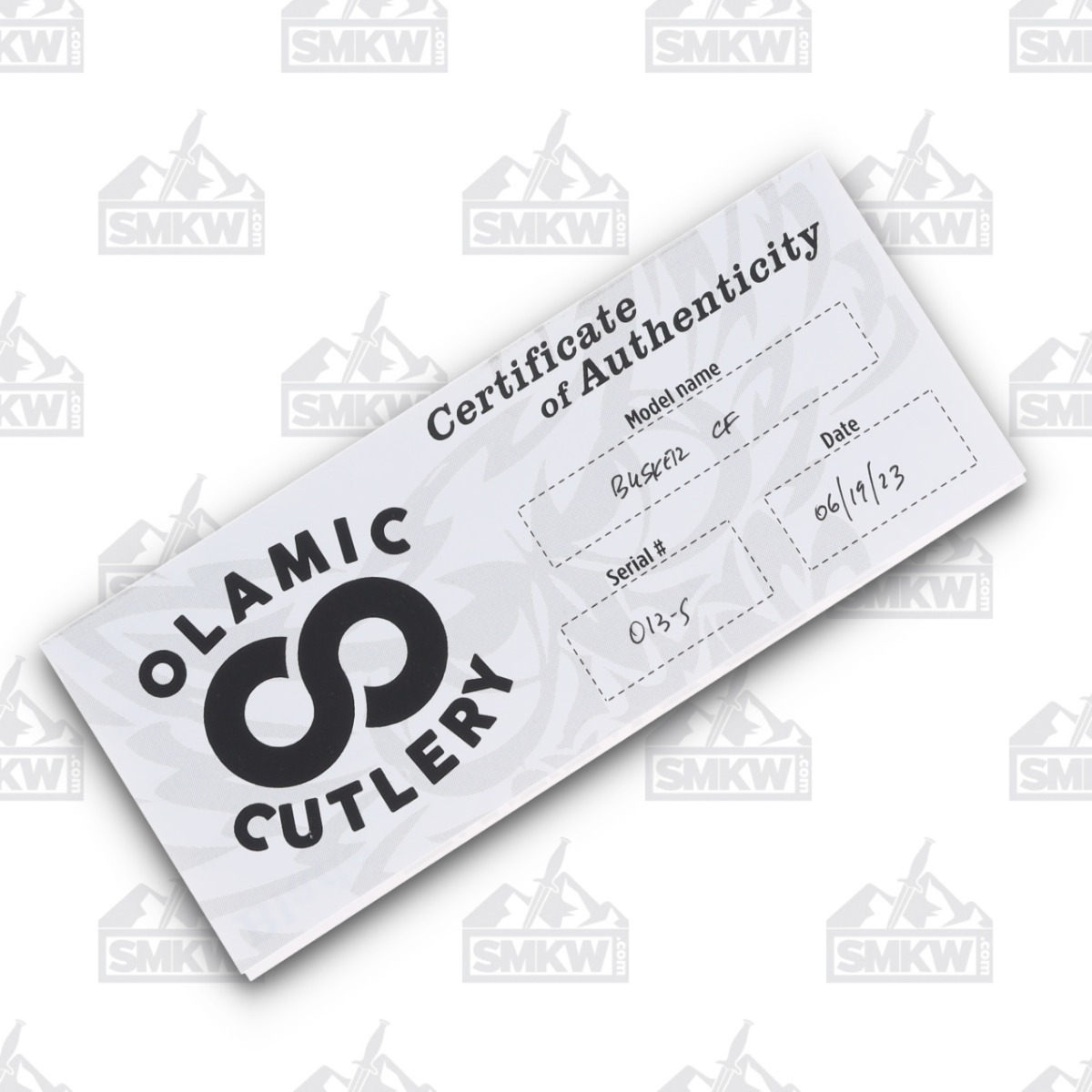 Olamic Busker Semper Framelock Folding Knife 013-S (Satin Magnacut, Twill FatCarbon/Satin Titanium) BCF013S View 11