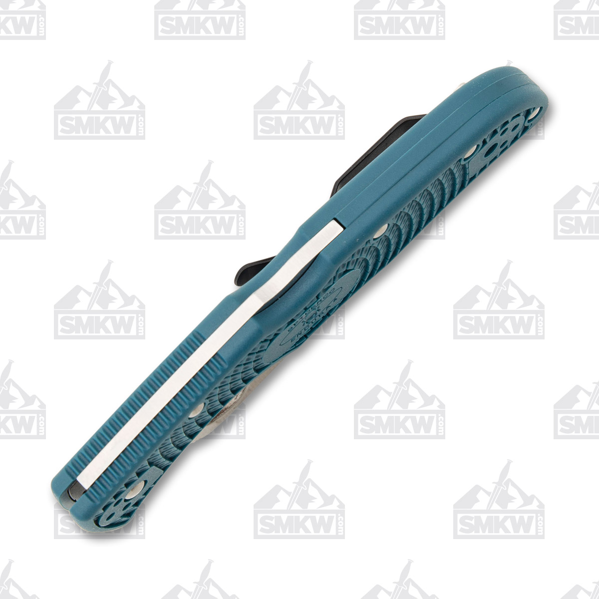 Spyderco Endura 4 Lightweight Folding Knife Blue 3.8in K390 Satin Plain Blade SPC10FPK390 View 9