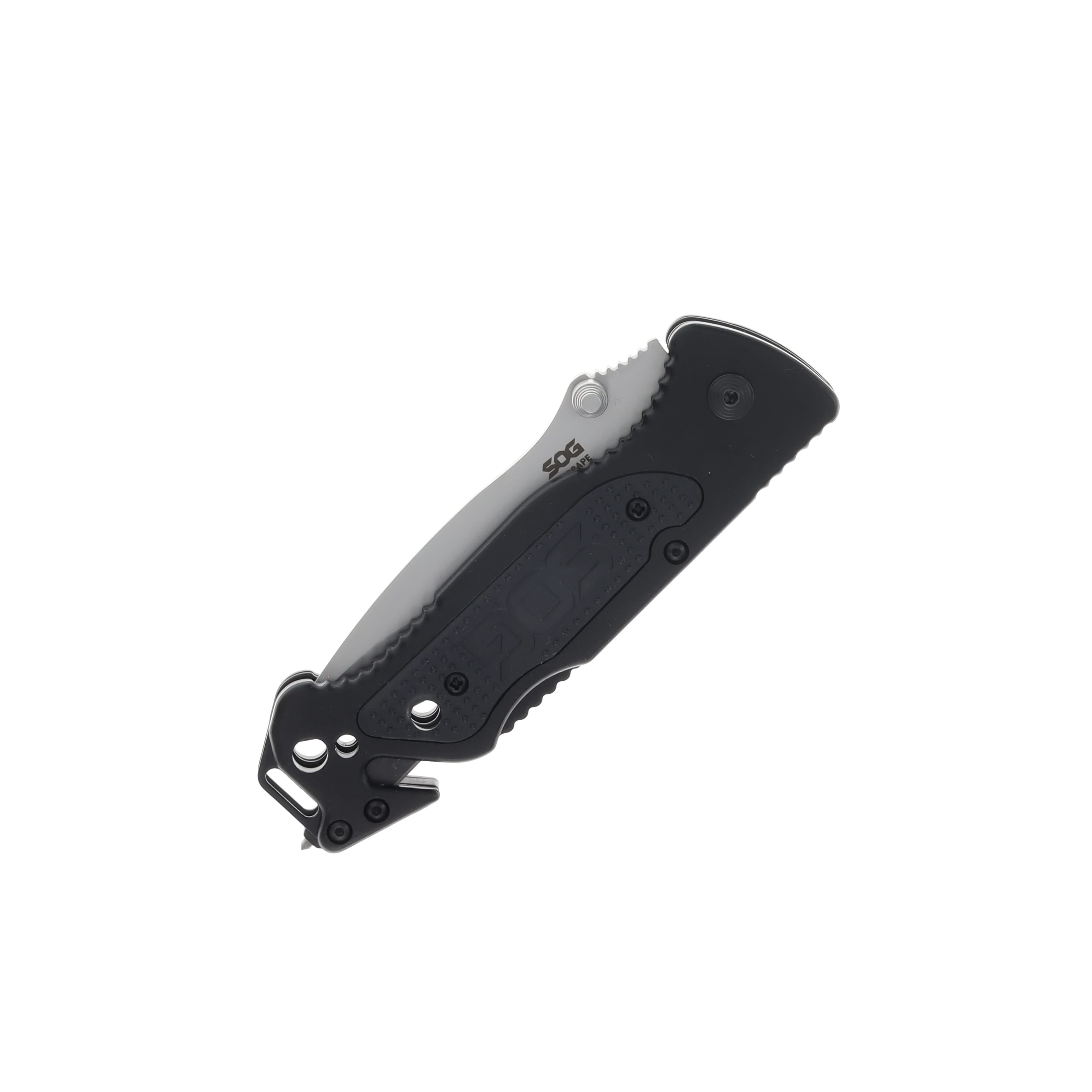 SOG Escape 3.4 Inch Partially Serrated Bead Blasted Clip Point SOGFF24 View 5