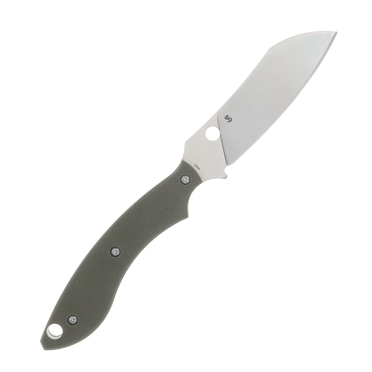 Spyderco Stok Fixed Blade Knife OD Green 2.95in Plain Satin Drop Point SPFB50GPOD View 5
