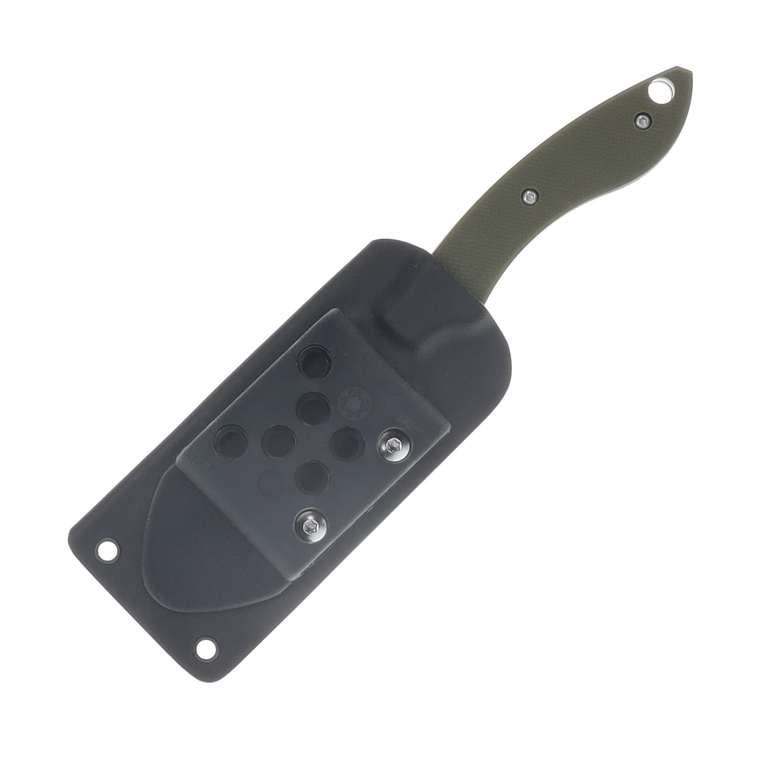Spyderco Stok Fixed Blade Knife OD Green 2.95in Plain Satin Drop Point SPFB50GPOD View 7