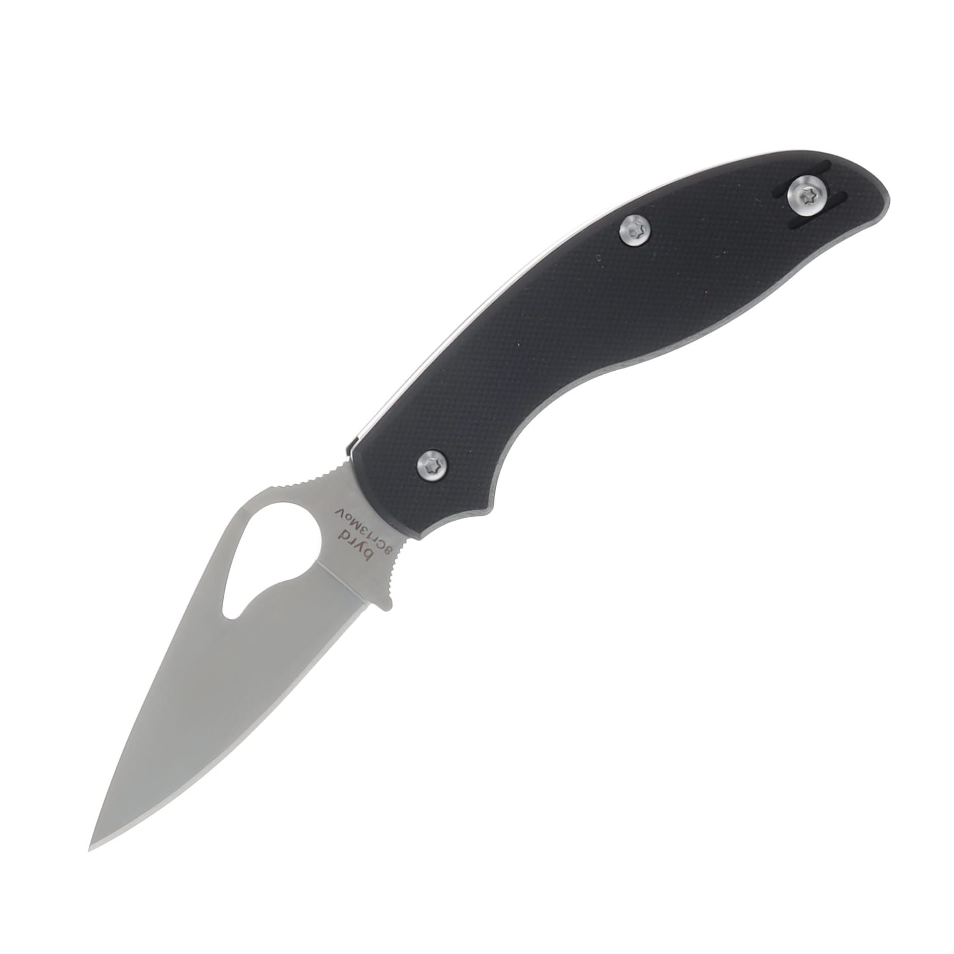 Spyderco Byrd Tern Folding Knife 2.75 Inch Plain Satin Clip Point SPBY23GP View 1