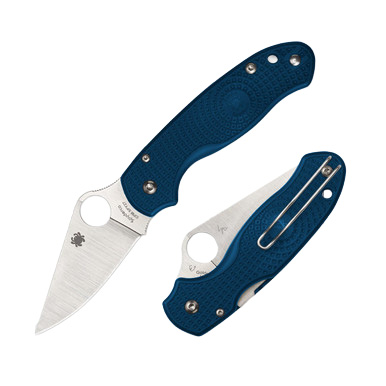 Spyderco Para 3 Lightweight Folding Knife CPM SPY27 Blue SPC223PCBL View 1