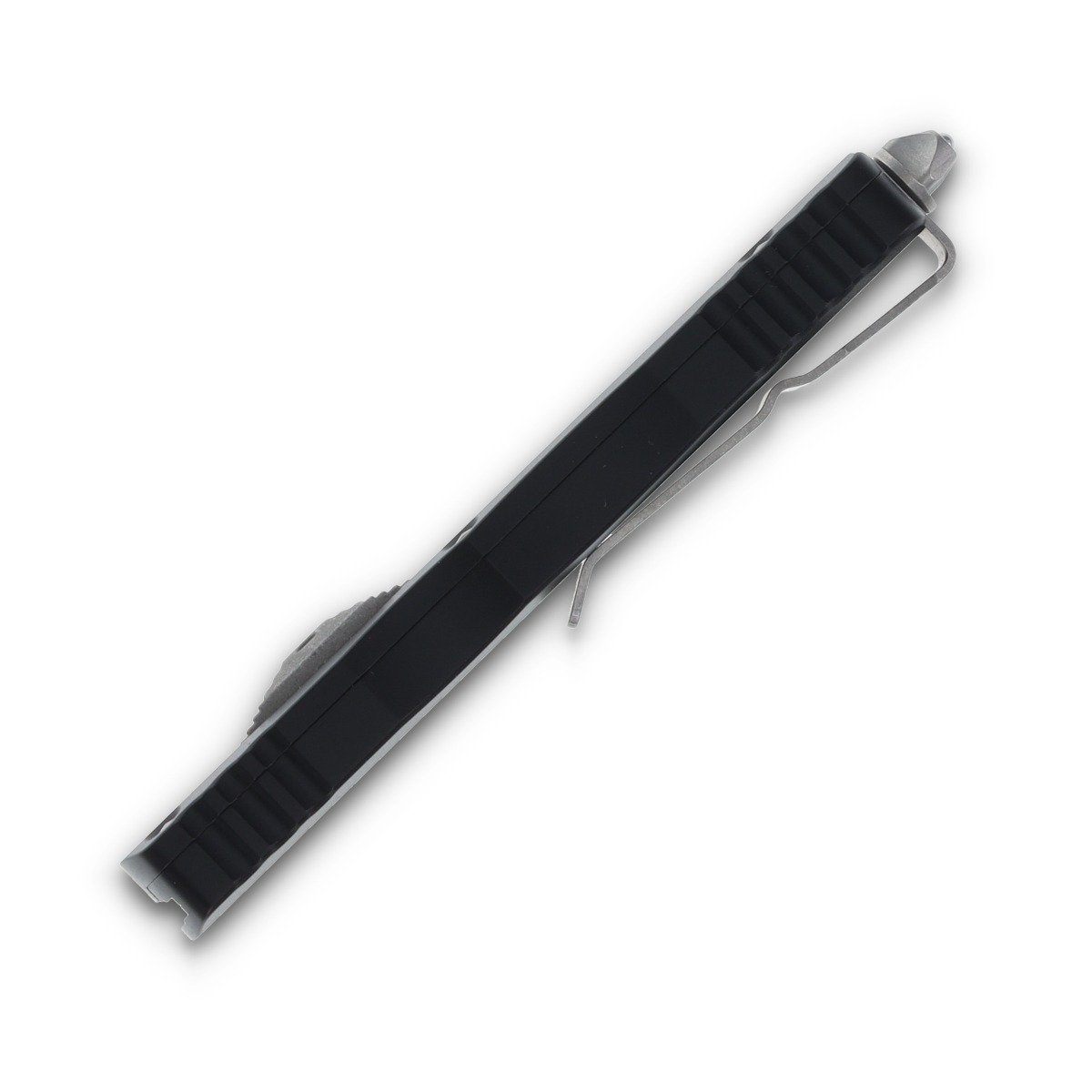 Microtech Dirac OTF Automatic Knife Partially Serrated Apocalyptic D/E Black AUMT22511AP View 6