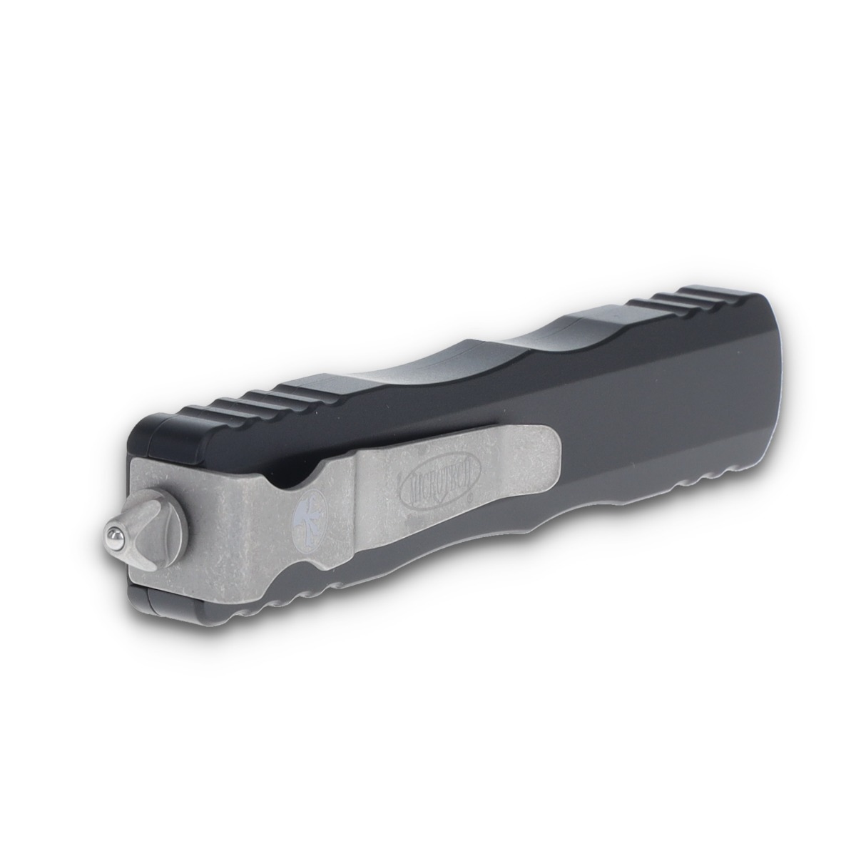 Microtech Dirac OTF Automatic Knife Partially Serrated Apocalyptic D/E Black AUMT22511AP View 9