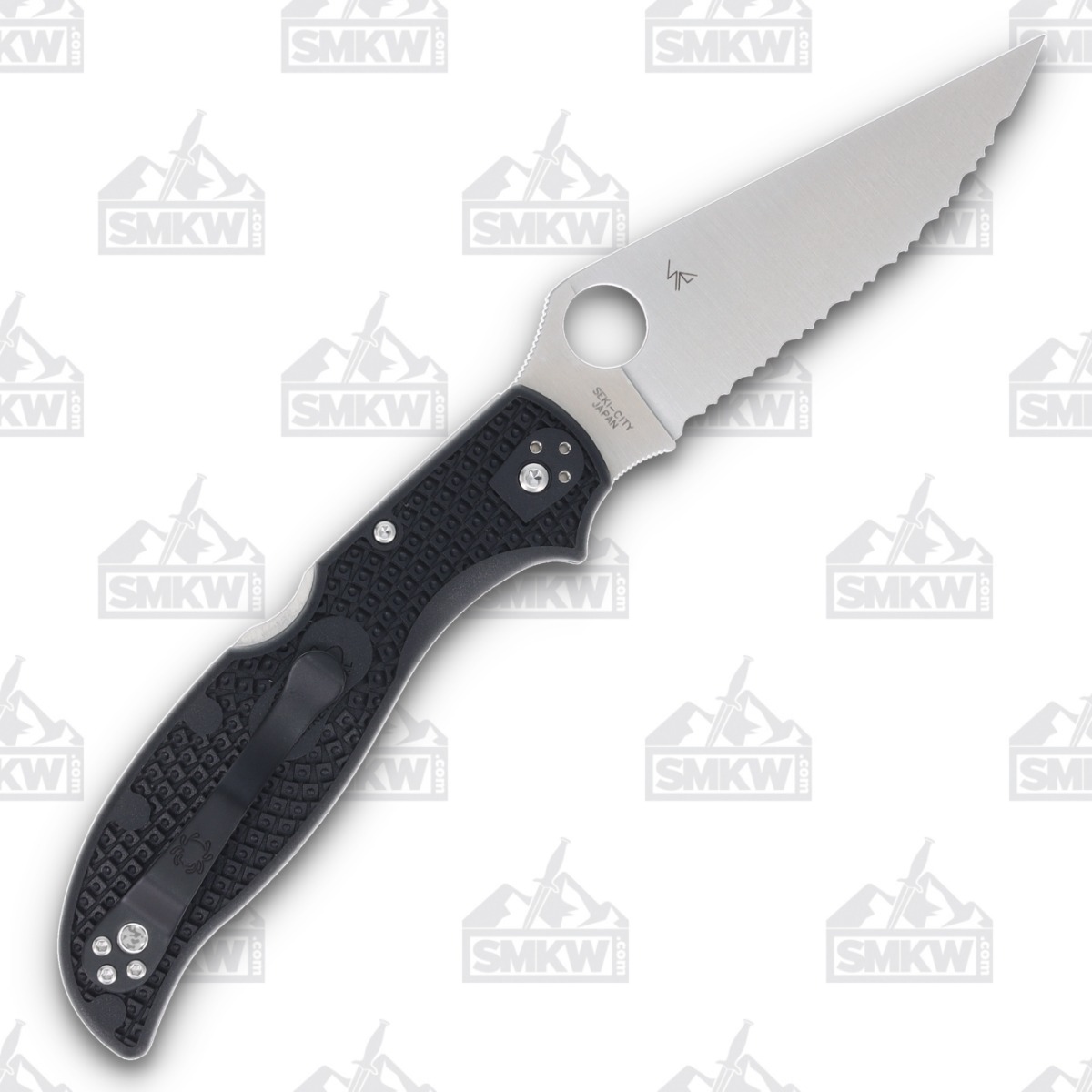 Spyderco Stretch 2 XL Lightweight Folding Knife 3.92in Serrated FRN SPC258SBK View 2