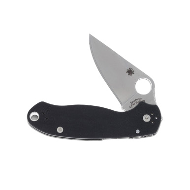 Spyderco Para 3 Folding Knife Black G-10 Handle CPM S45VN Drop Point Blade SPC223GP View 5