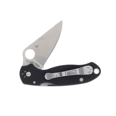 Spyderco Para 3 Folding Knife Black G-10 Handle CPM S45VN Drop Point Blade SPC223GP View 6