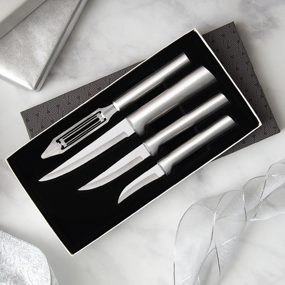 Rada Meal Kitchen Knife Prep Gift Set Aluminum RS05 View 4