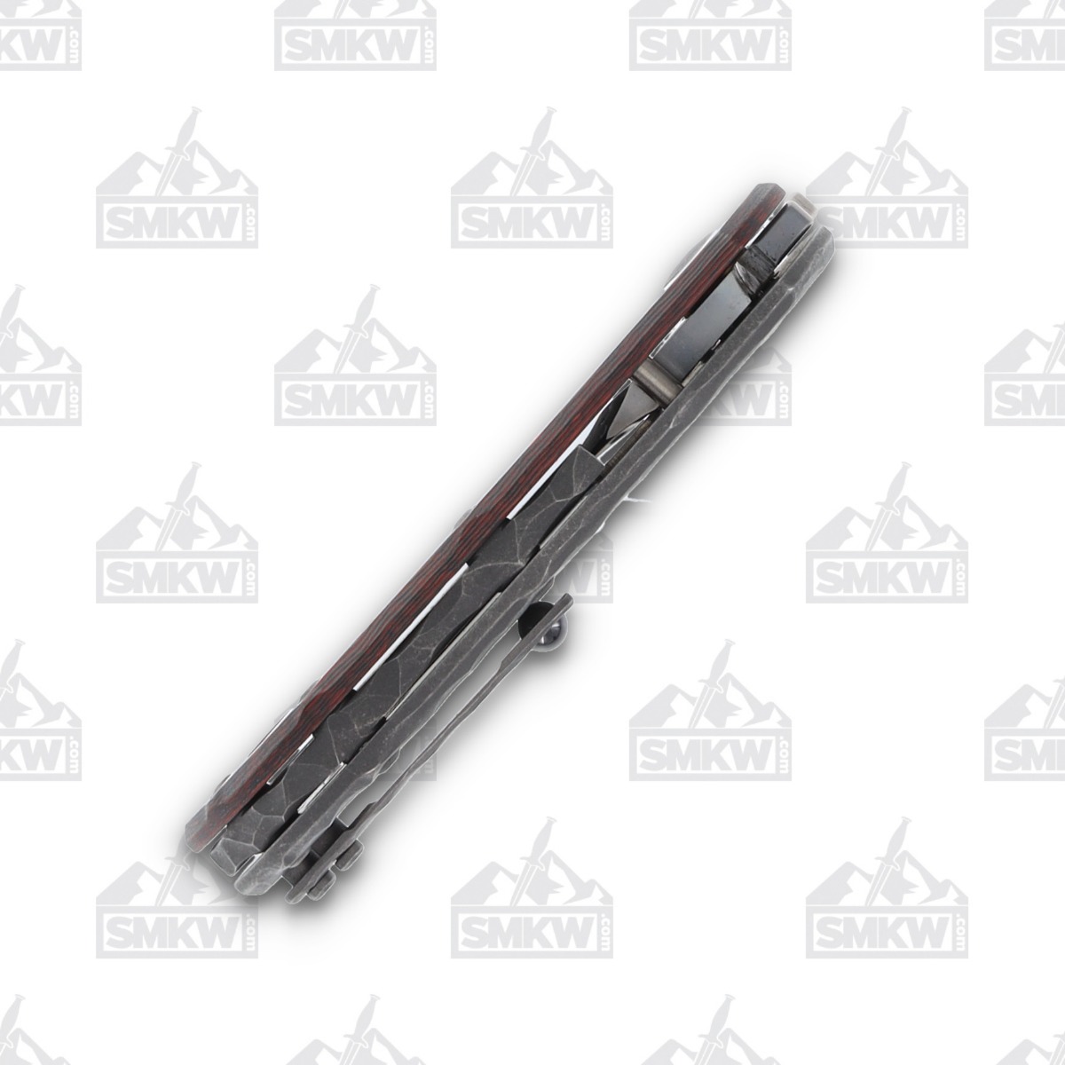 Olamic Busker Largo Folding Knife 013-L Satin Magnacut/Lava Flow FatCarbon BCF013L View 7