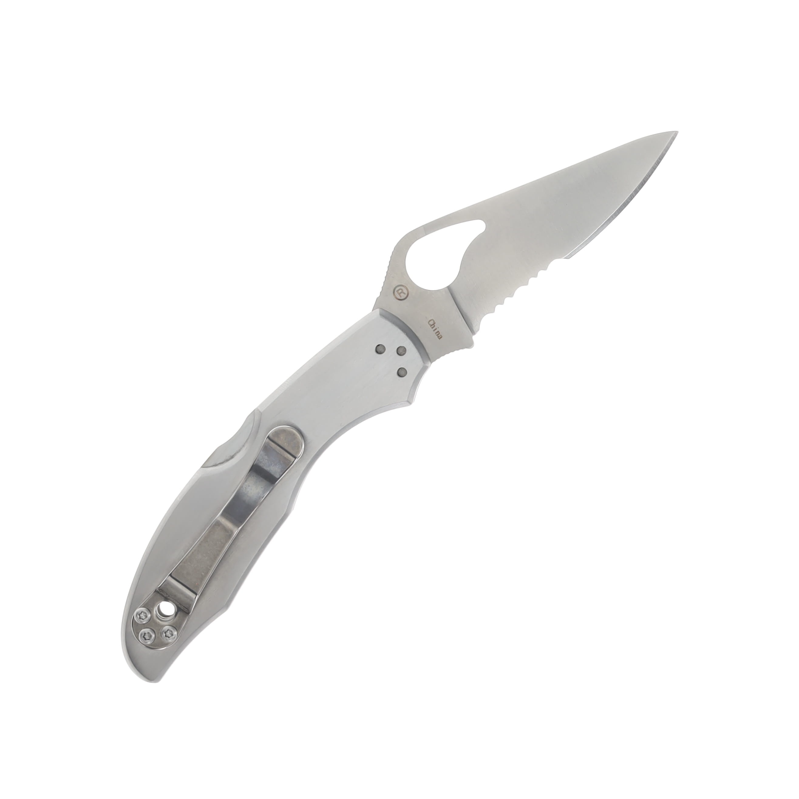 Spyderco Byrd Meadowlark 2 Stainless Steel Knife 2.97in Combo Edge Blade SPBY04PS View 2