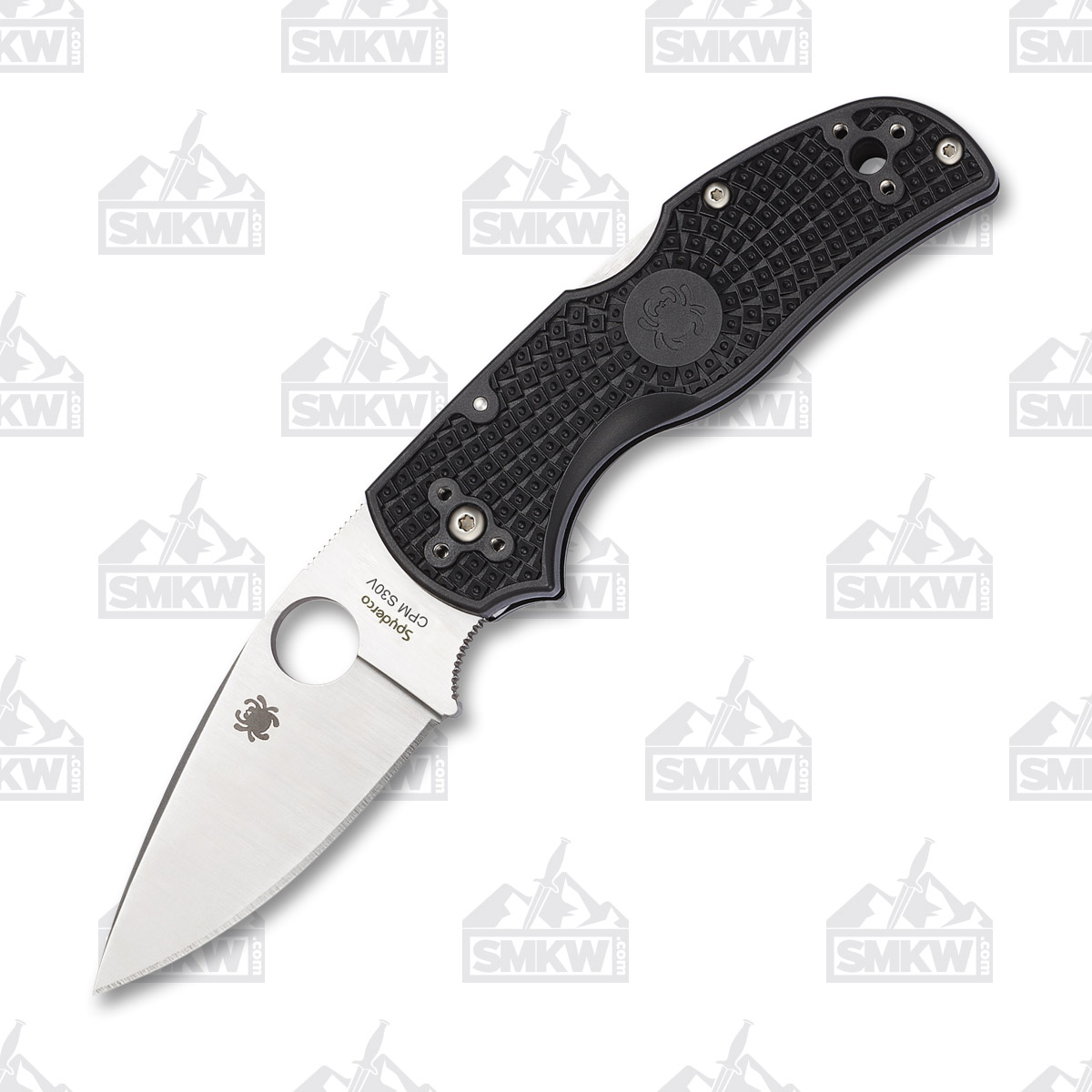 Spyderco Native 5 Folding Knife 2.95in Plain Edge FRN Backlock Leaf SPC41PBK5 View 2