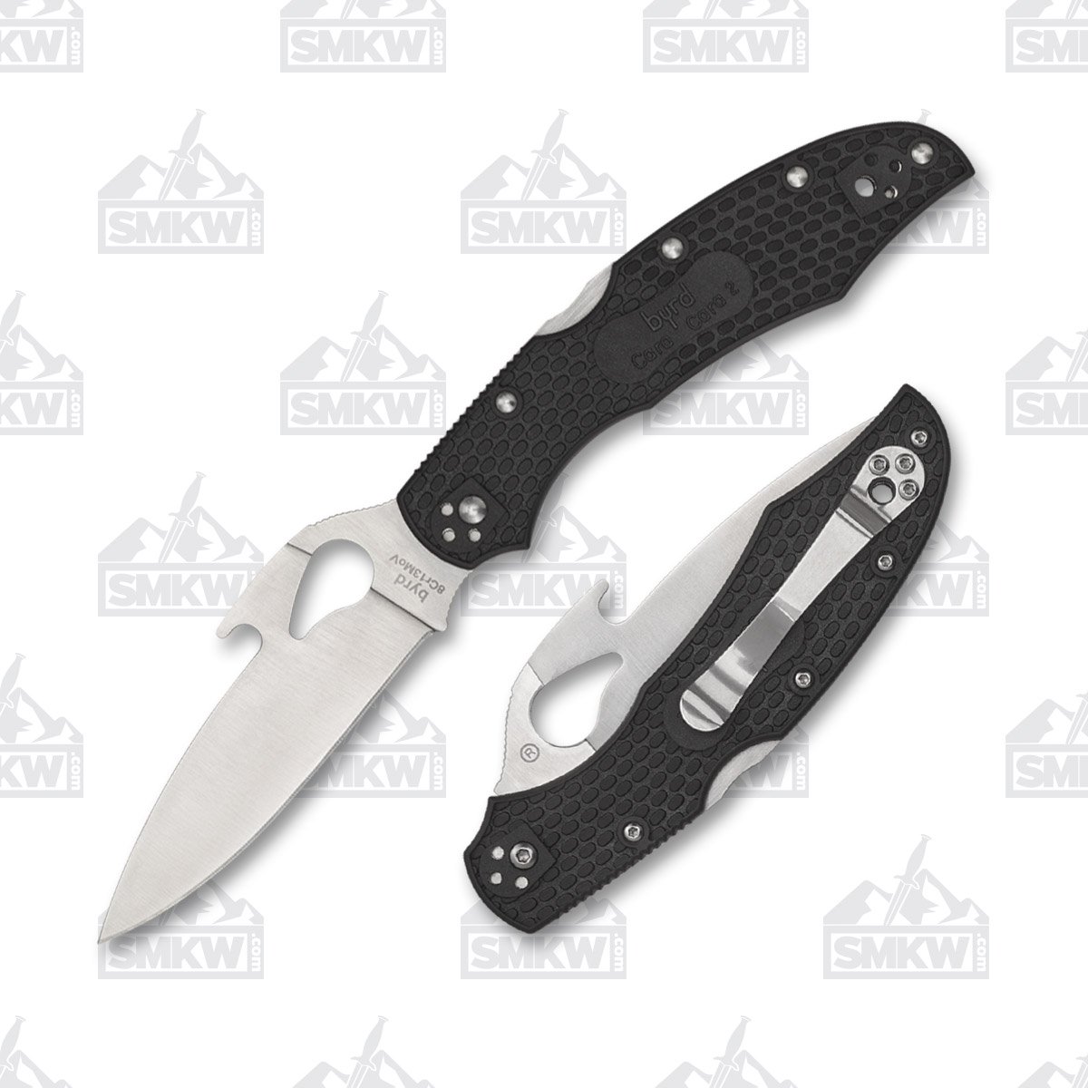 Spyderco Byrd Cara Cara 2 Emerson Folding Knife SPBY03PBK2W View 1