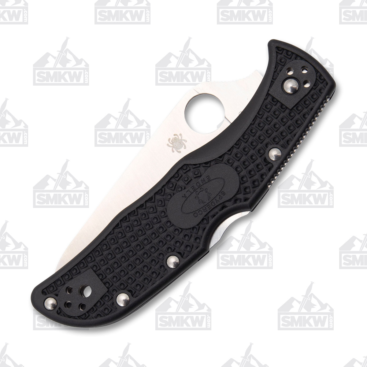 Spyderco Endela Folding Knife 3.41in Serrated Edge FGN SPC243SBK View 5