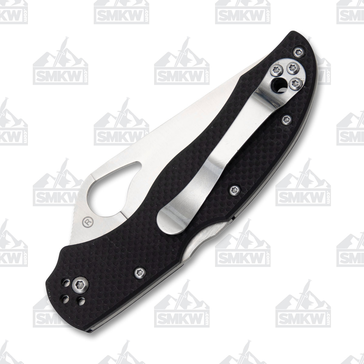 Spyderco Byrd Harrier 2 Folding Knife 3.39in Satin Part Serrated Blade SPBY01GPS2 View 6
