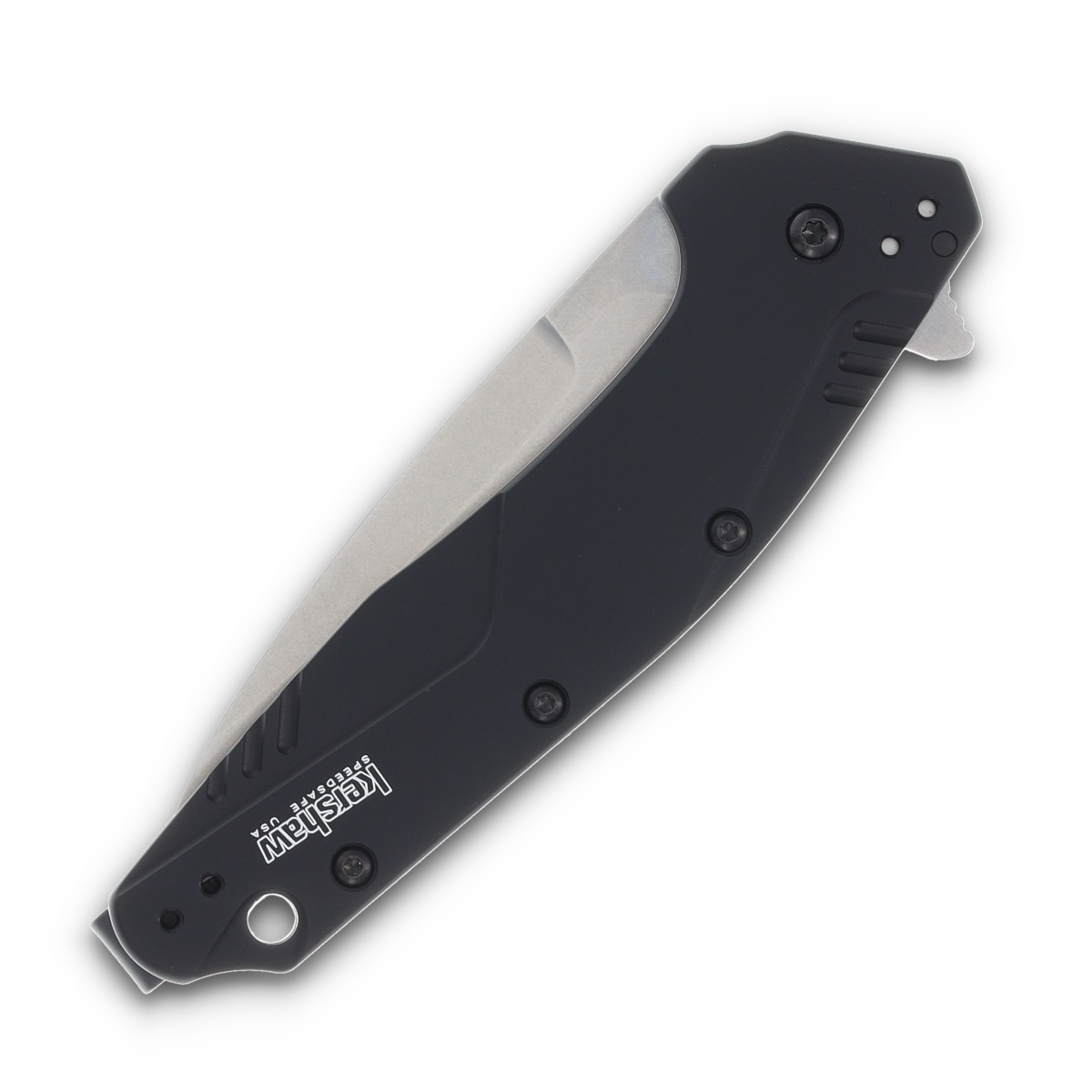 Kershaw Dividend Folding Knife Black Aluminum 3 In Magnacut Stonewash Drop Point KS1812BLKMAG View 5