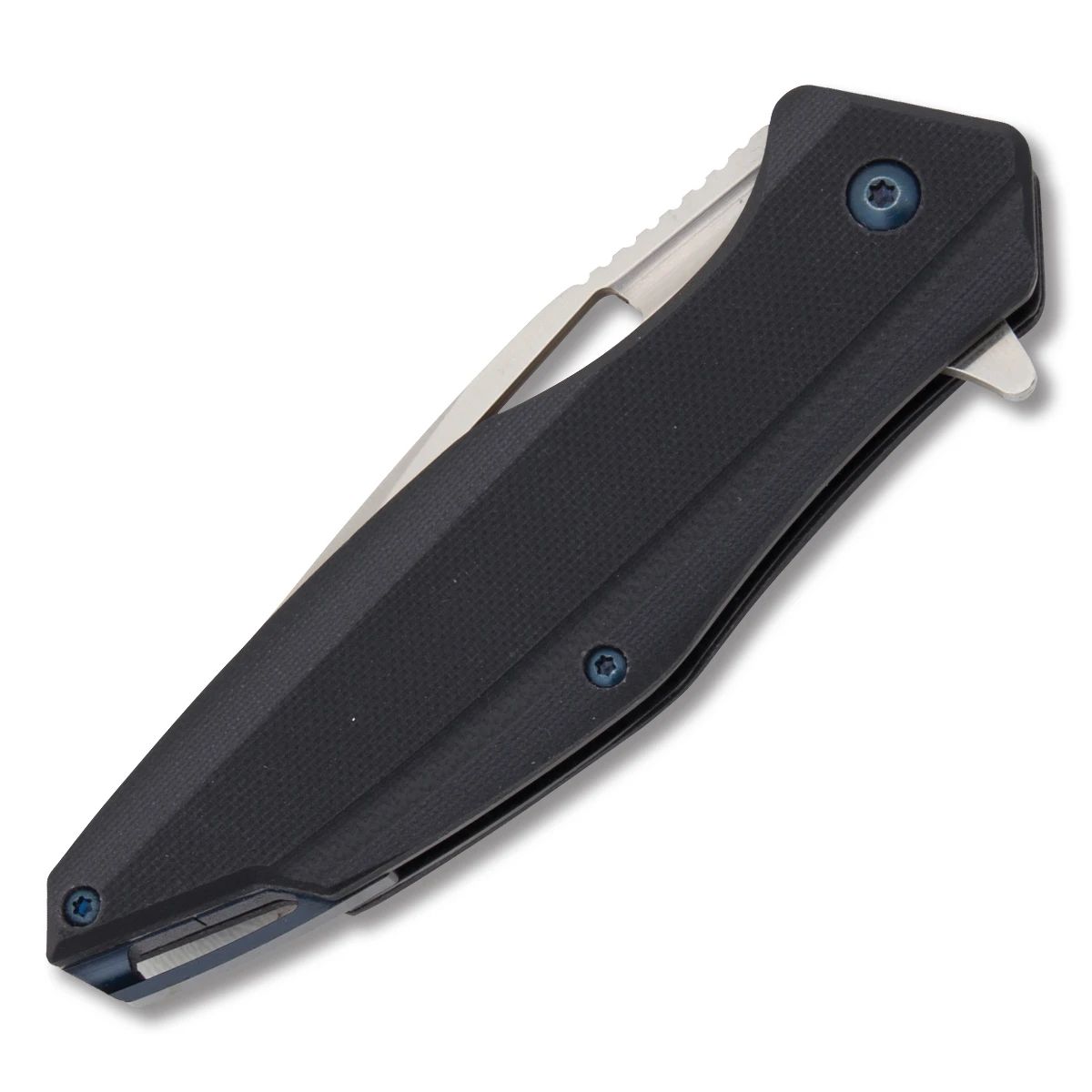 Komoran 032 Folding Knife 3.25 Inch Plain Satin Drop Point KO032 View 2