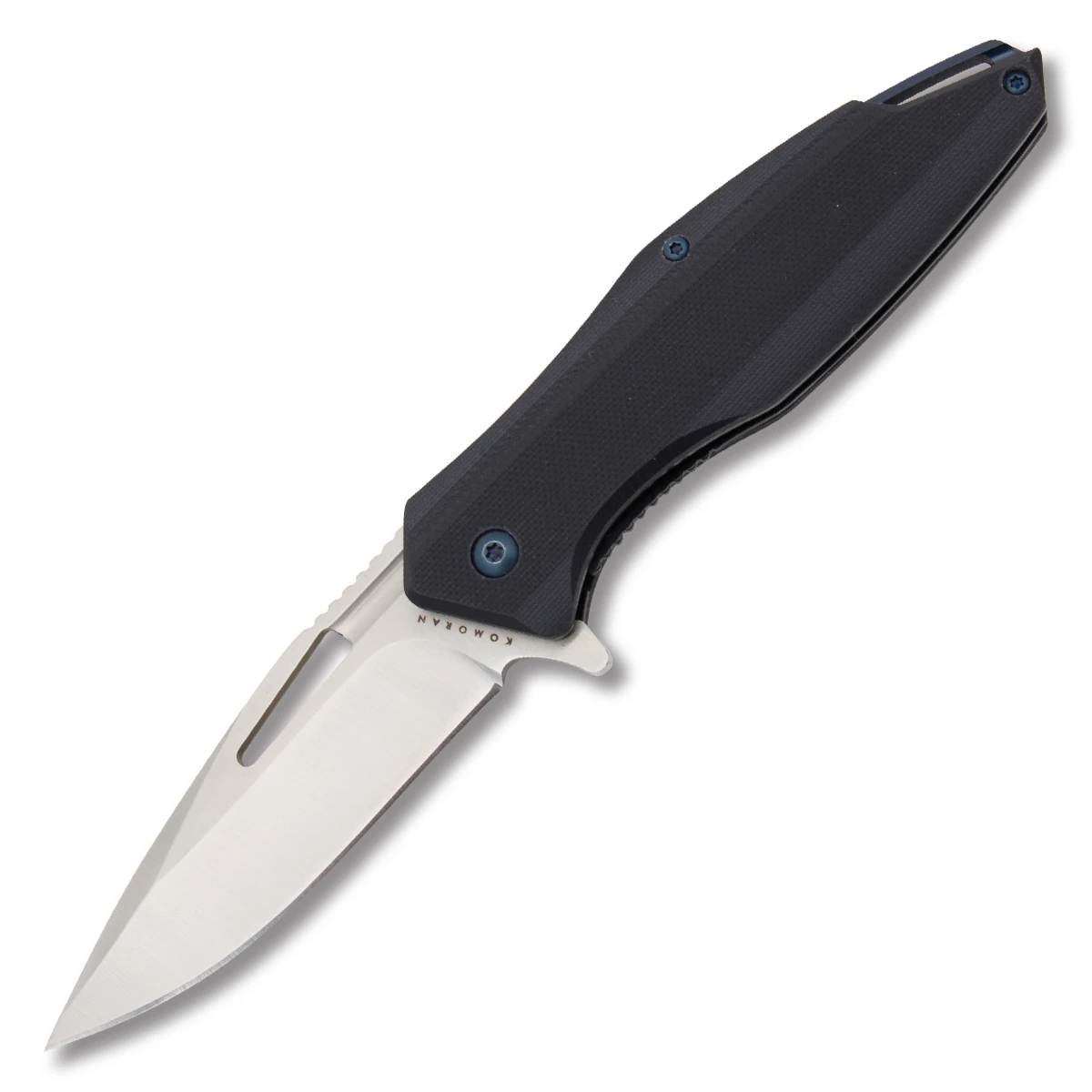 Komoran 032 Folding Knife 3.25 Inch Plain Satin Drop Point KO032 View 1